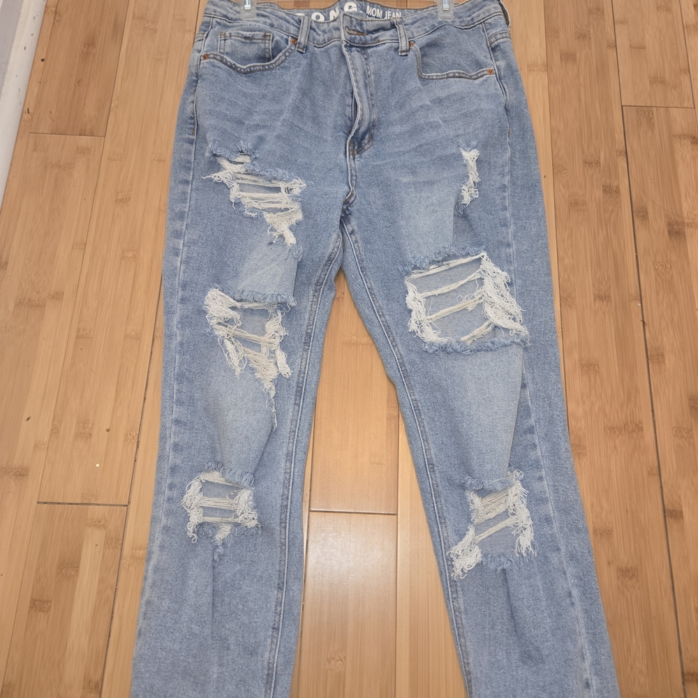 Distressed Blue Jeans for Women